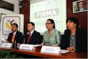 Firma Sedeso con los Notarios de la CDMX convenio en favor de organizaciones sociales