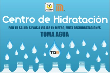 Opera en estaciones del Metro módulos de hidratación gratuita y  convoyes con ventilación