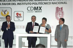 Dona GCDMX al IPN 4 predios por más de 80 mil metros cuadrados