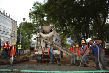 Se ha pavimentado el 95% de Avenida Masaryk. Los trabajos van en tiempo