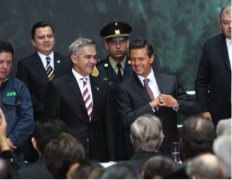 Inauguran Jefe de Gobierno y Presidente Peña Nieto la nueva Red Subterránea de Electricidad del Centro Histórico de la CDMX