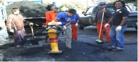 Activa sobre técnica de bacheo en frío en temporada de lluvias