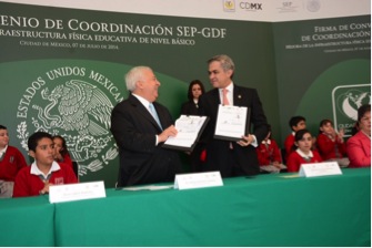 Firman GCDMX y SEP Federal Convenio para mejorar infraestructura escolar de la Ciudad