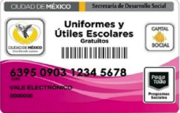 Prorroga Sedeso/CDMX la activación del Vale Electrónico para útiles y uniformes escolares