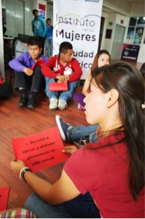 Curso/Talleres para los jóvenes de la Ciudad imparten Inmujeres e Injuve, en materia sexual, derechos de pareja, reproductivos y de vida libre de violencia