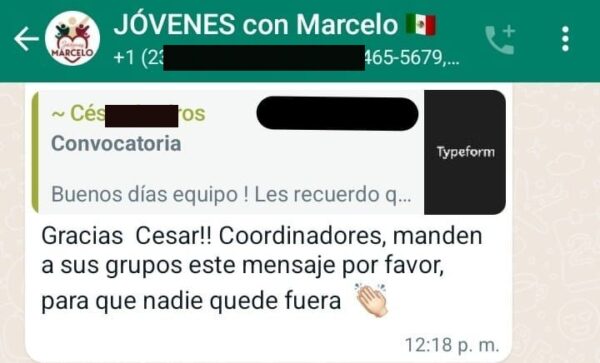 El Chat de Chelo opera ya en todo el país para que el Canciller sea Presidente