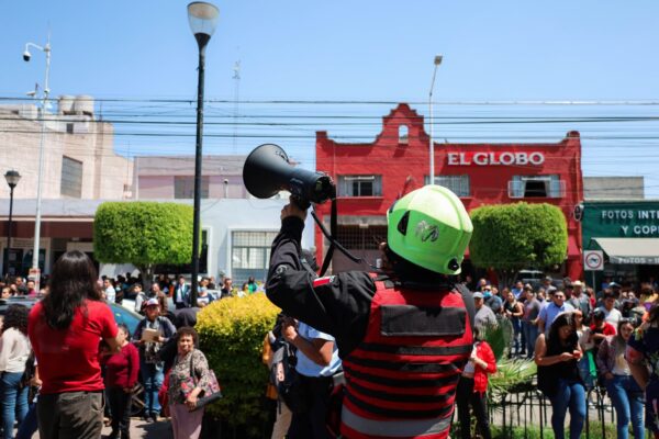 Participan en Texcoco más de 3 mil personas en el Simulacro Nacional 2023