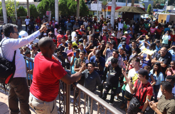 Caravana migrante se alista para salir de Chiapas durante la Navidad