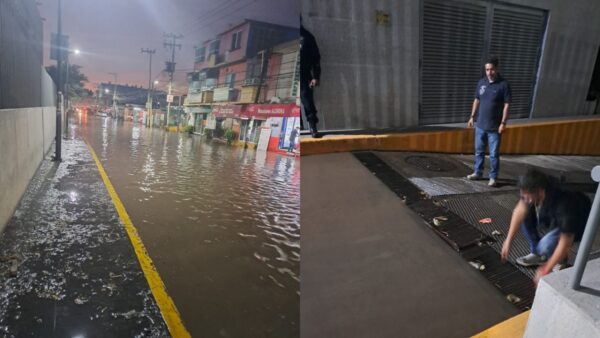 Megafuga de agua inunda calles en el municipio mexiquense de Tultitlán