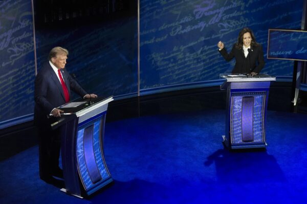 Kamala Harris pone quieto a un Trump agresivo, en debate presidencial en EU